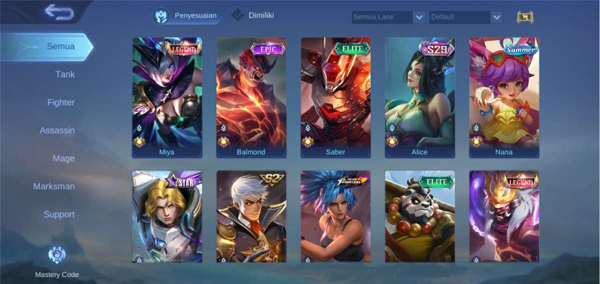 Akun Mobile Legend